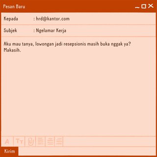 Subjek Email: Mau Ngelamar Kerja, Dong!